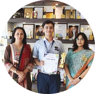 Pearl Gupta (Class XII-B) bagged Gold Medal